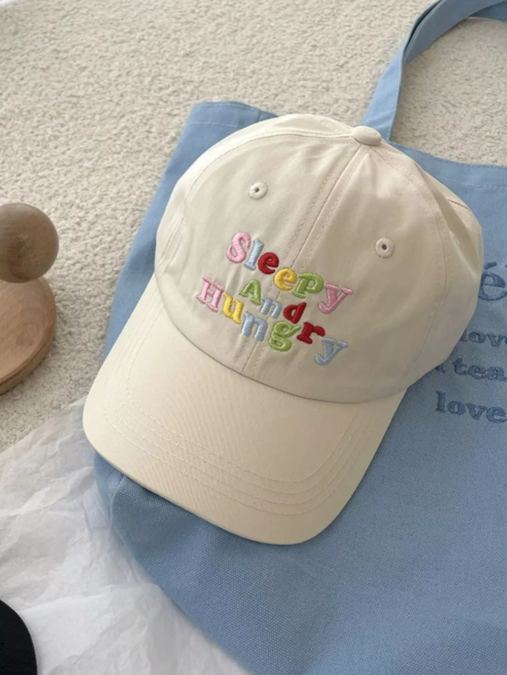 Letter Embroidered Baseball Cap