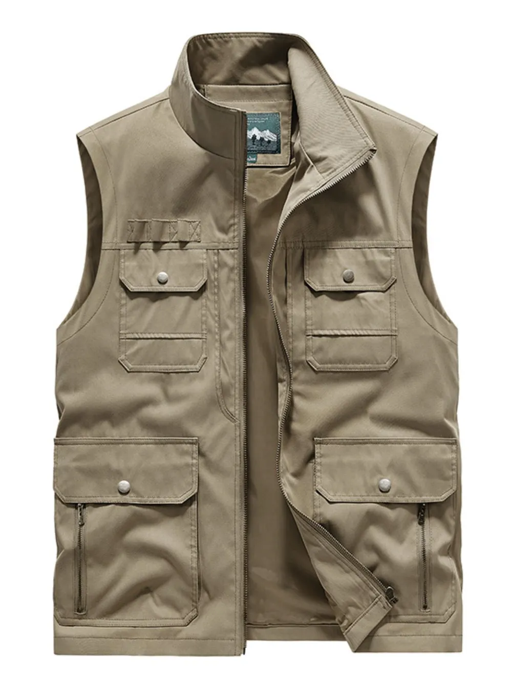 Men's Plus Size Zip Up Vest, image 2