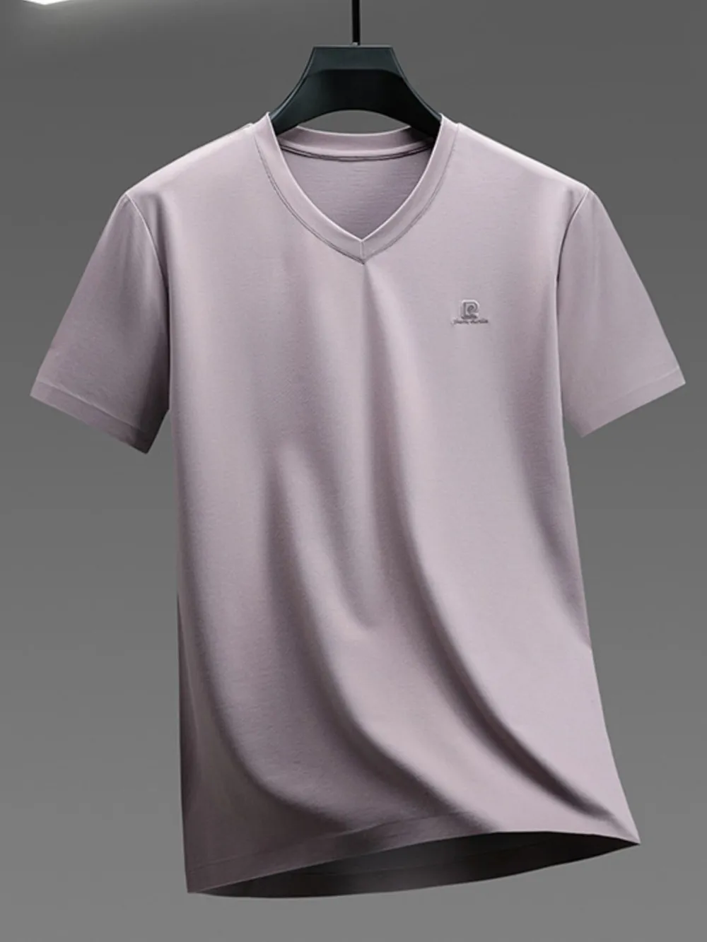 Men's Plus Size V-Neck Short Sleeve T-Shirt, image 8