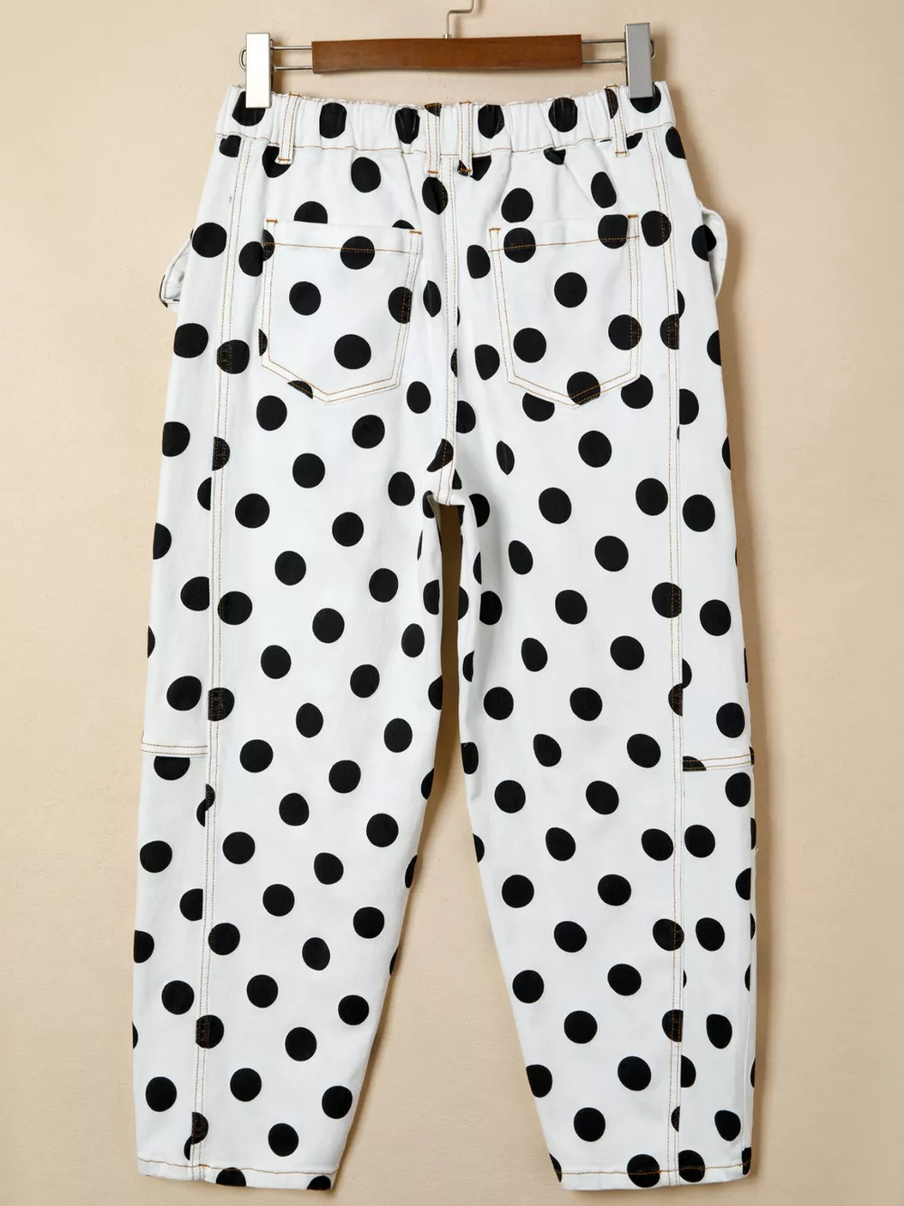 Polka Dot High-Waisted Jeans, image 5