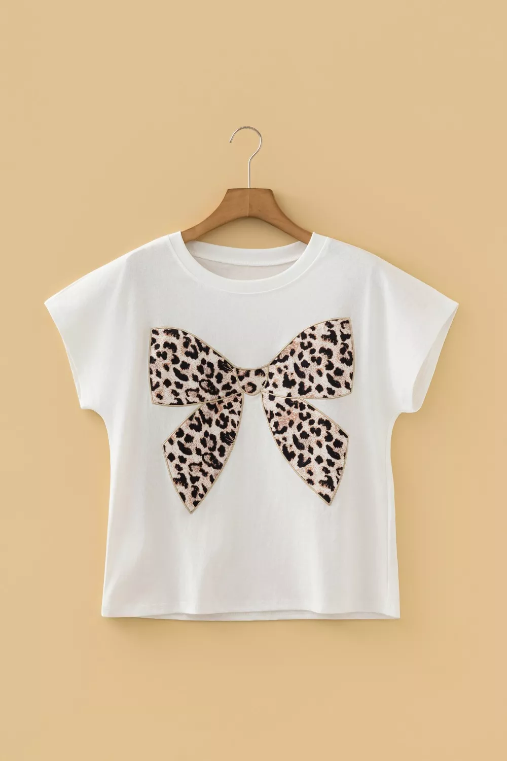 Leopard Bow Graphic Relaxed Fit T-Shirt, image 10