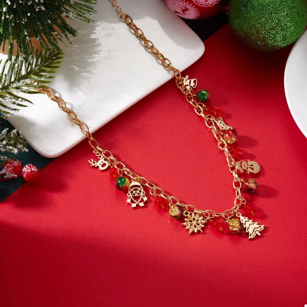 Christmas Themed Charm Necklace, image 2