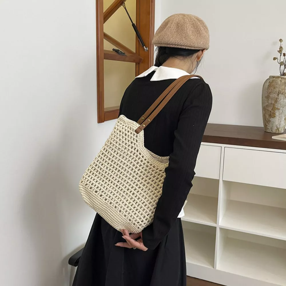 Crochet Knit Shoulder Bag, image 3