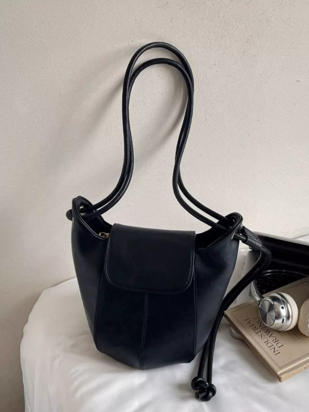Knot Strap Bucket Crossbody Bag, image 6
