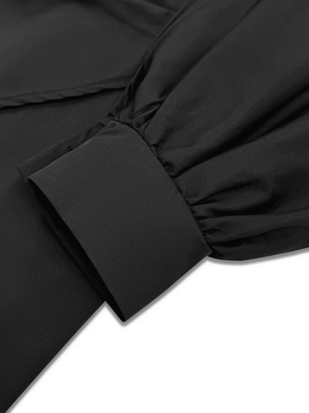 Plus Size Surplice Long Sleeve Wrap Mini Dress, image 7