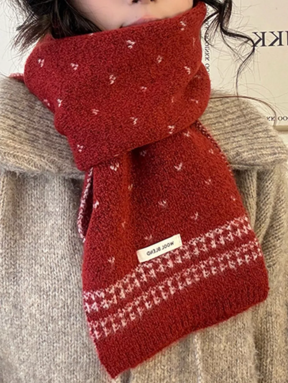 Winter Warm Knitted Scarf, image 8