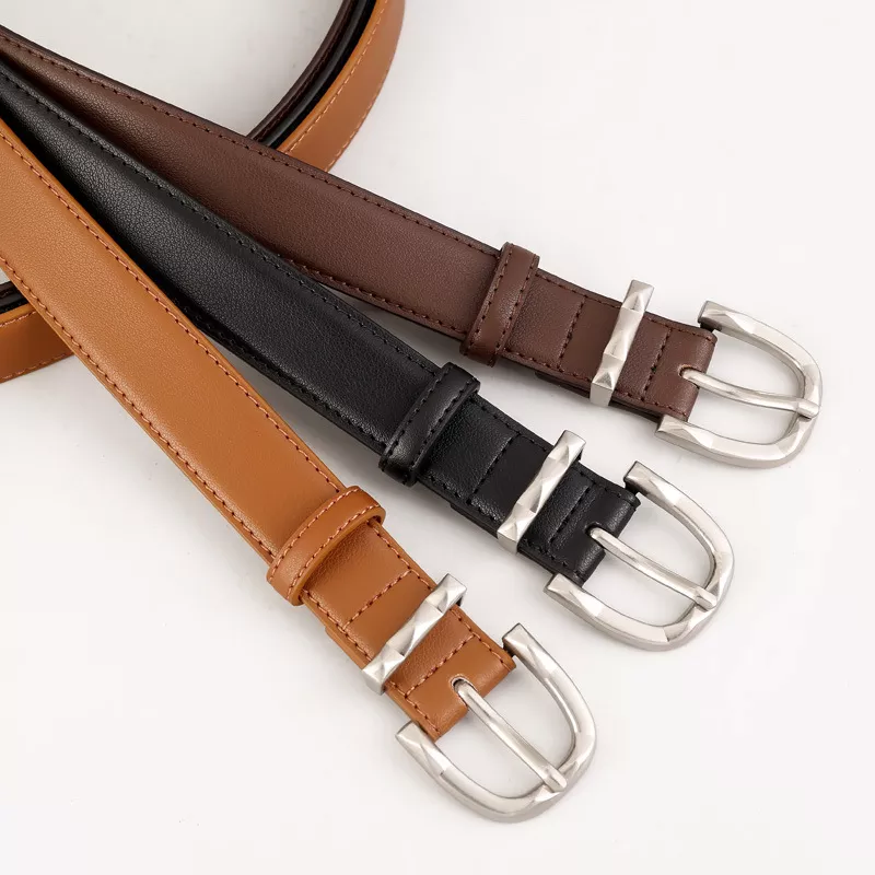 Classic Leather Skinny Belt, image 2