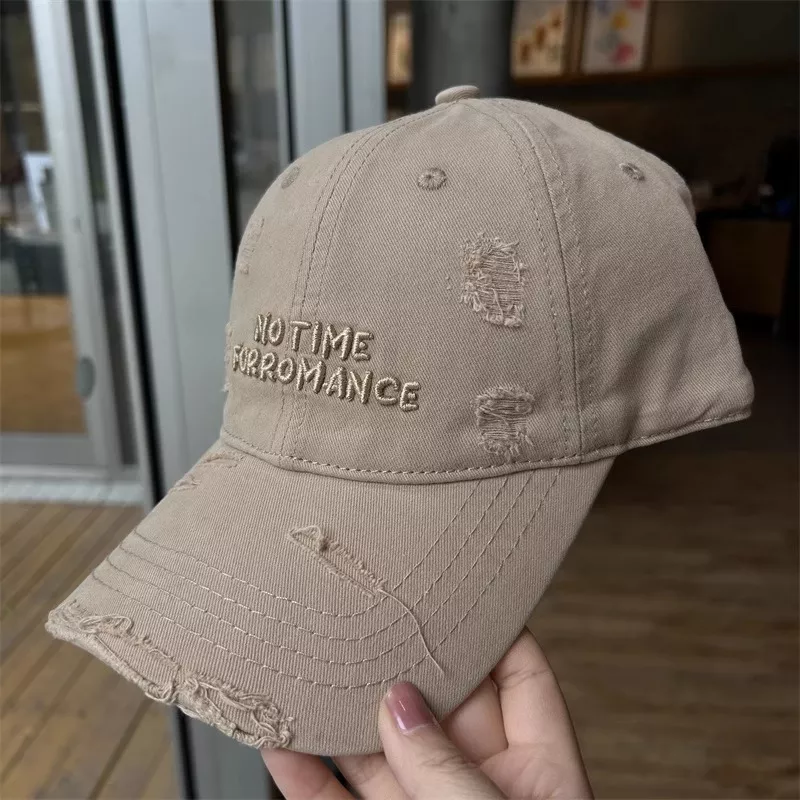 Distressed Embroidered Baseball Cap, image 6
