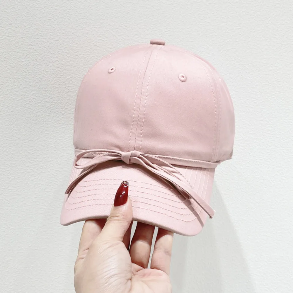 Bow Solid Color Baseball Cap, image 3