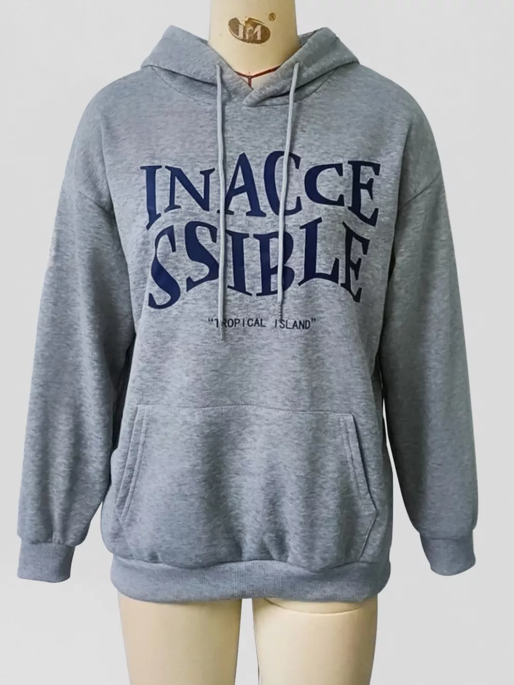 Kangaroo Pocket Drawstring Hoodie, image 6
