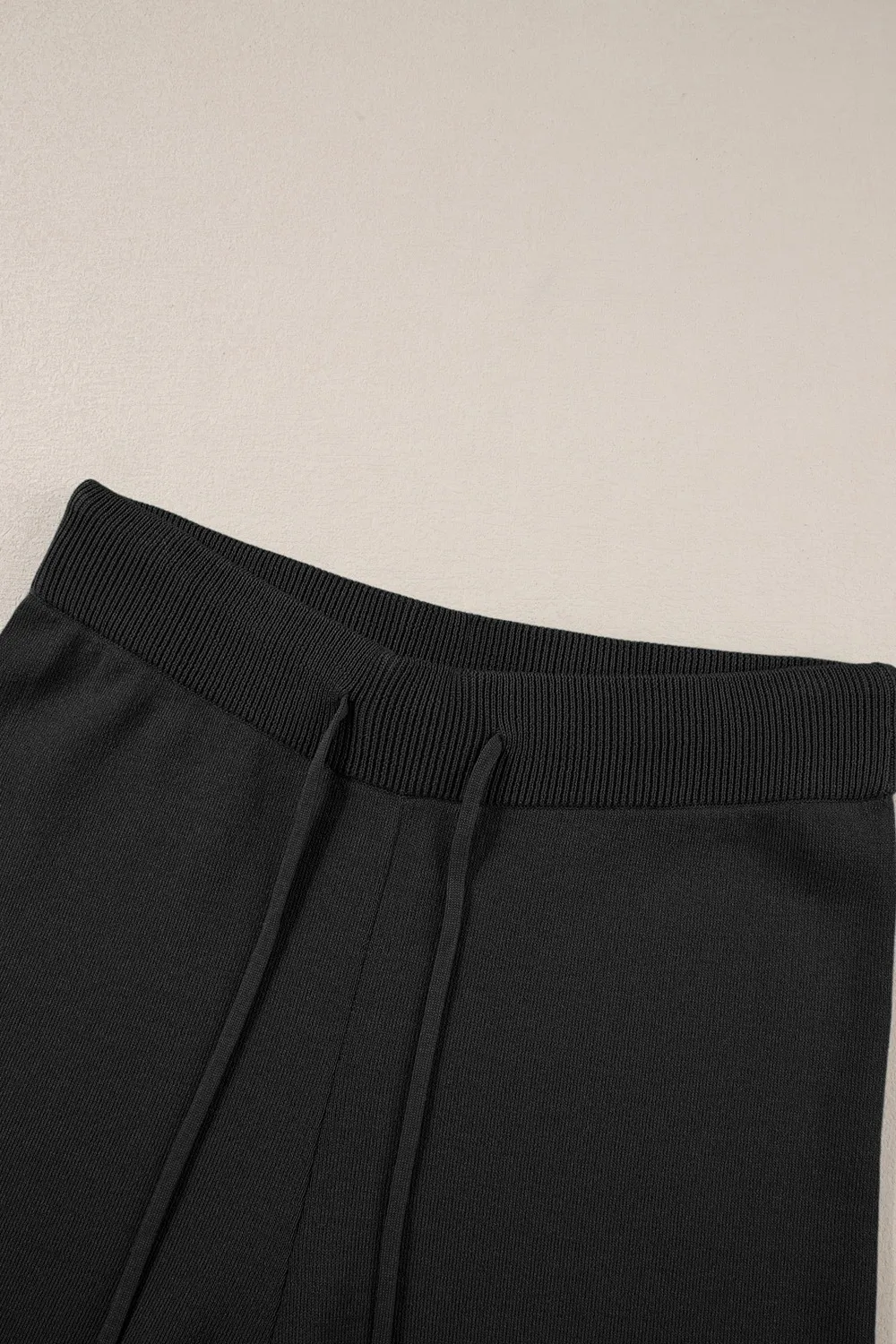 Contrast Trim Round Neck Top and Pants Set, image 22