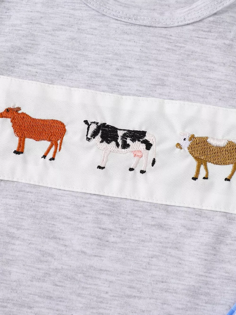 Children's Animal Embroidered Tee and Shorts Set, image 8