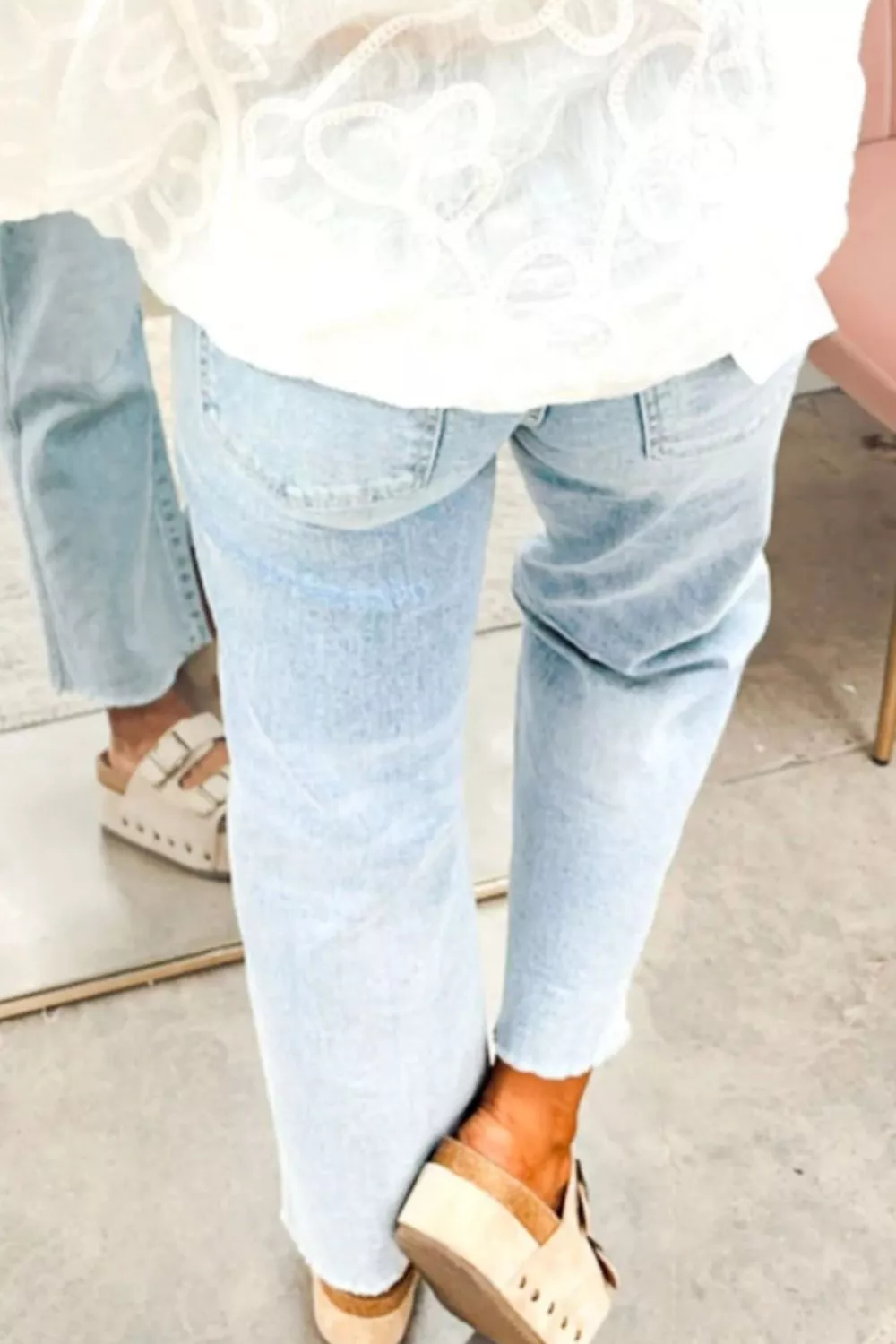 Star-Embellished Cropped Jeans, image 3