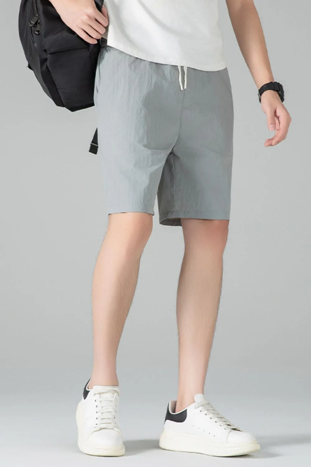 Men's Plus Size Casual Drawstring Shorts, image 3