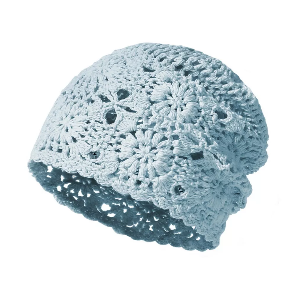 Crochet Floral Beanie Hat, image 2