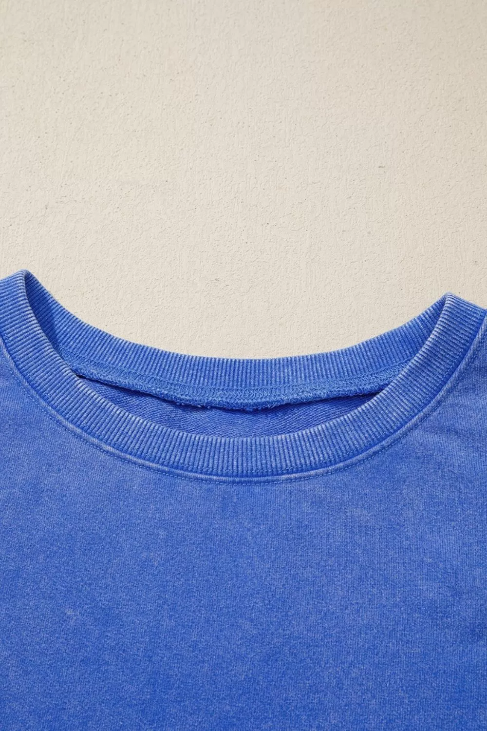 Mineral Wash Split Hem Loose Tunic Sweatshirt, image 5
