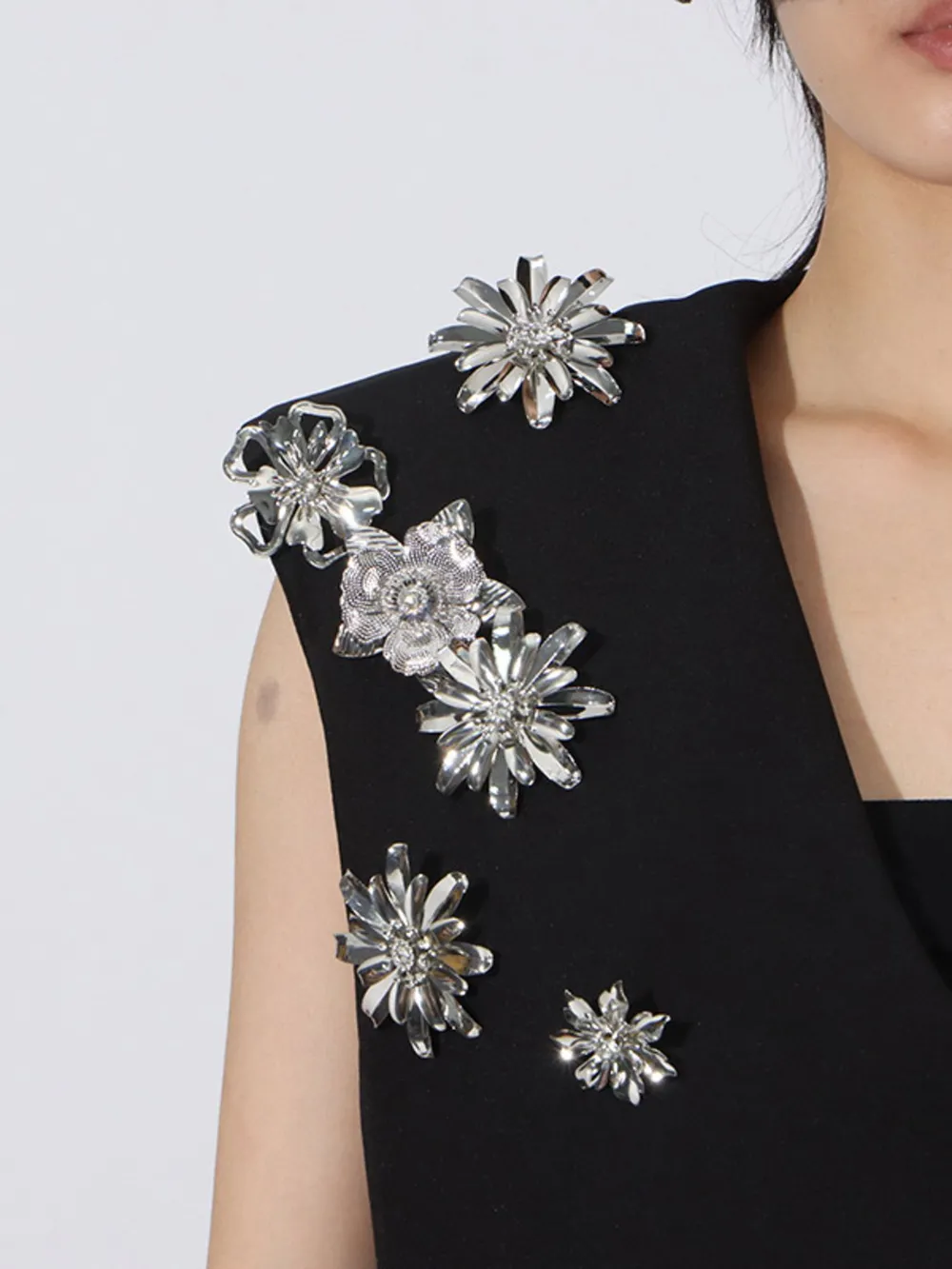 Flower Sleeveless Vest and Skirt Set, image 6
