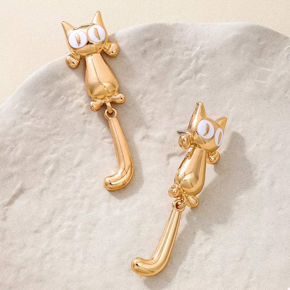 Alloy Cat Earrings, image 6