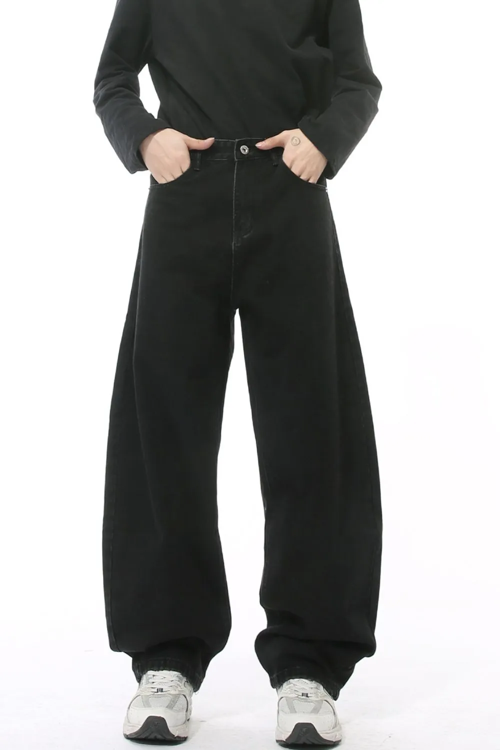 Wide Leg Jeans with Pockets, image 4