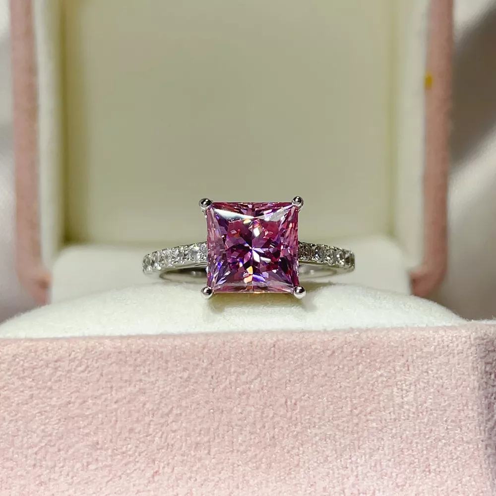 2 Carat 925 Sterling Silver Moissanite Ring