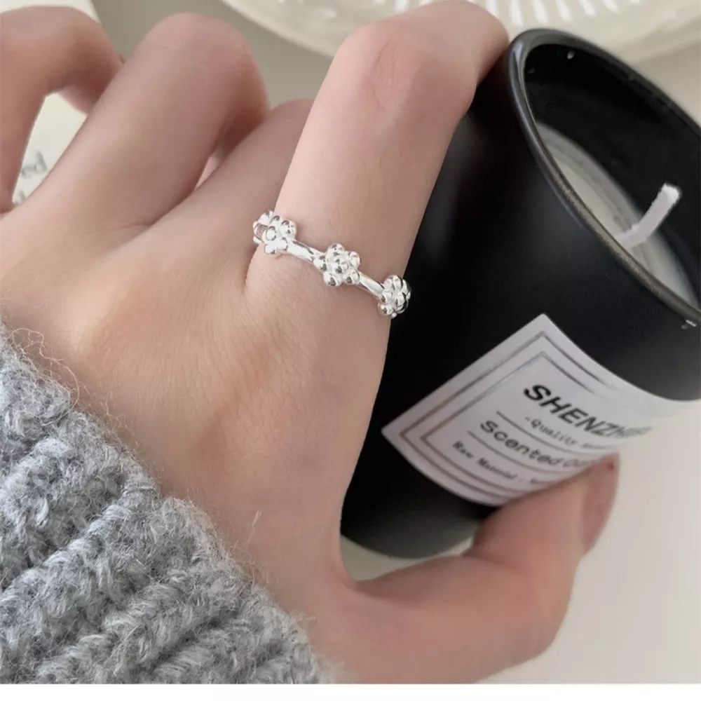 925 Sterling Silver Flower Ring