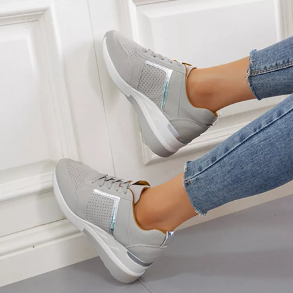 Lace Up Wedge Sneakers, image 16