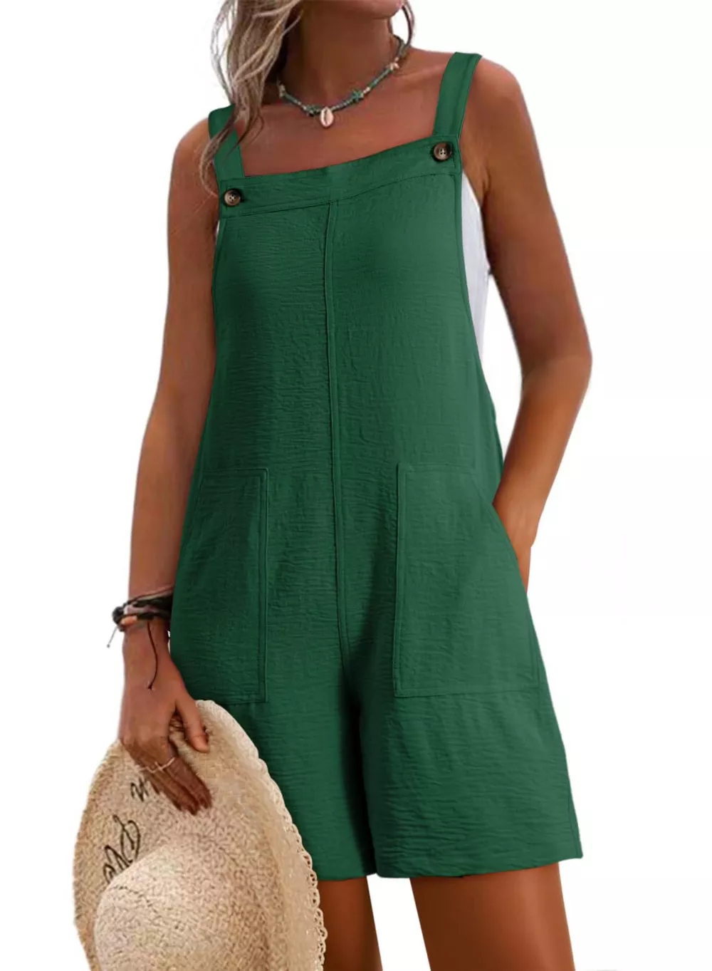 Casual Wide Strap Overalls, image 6