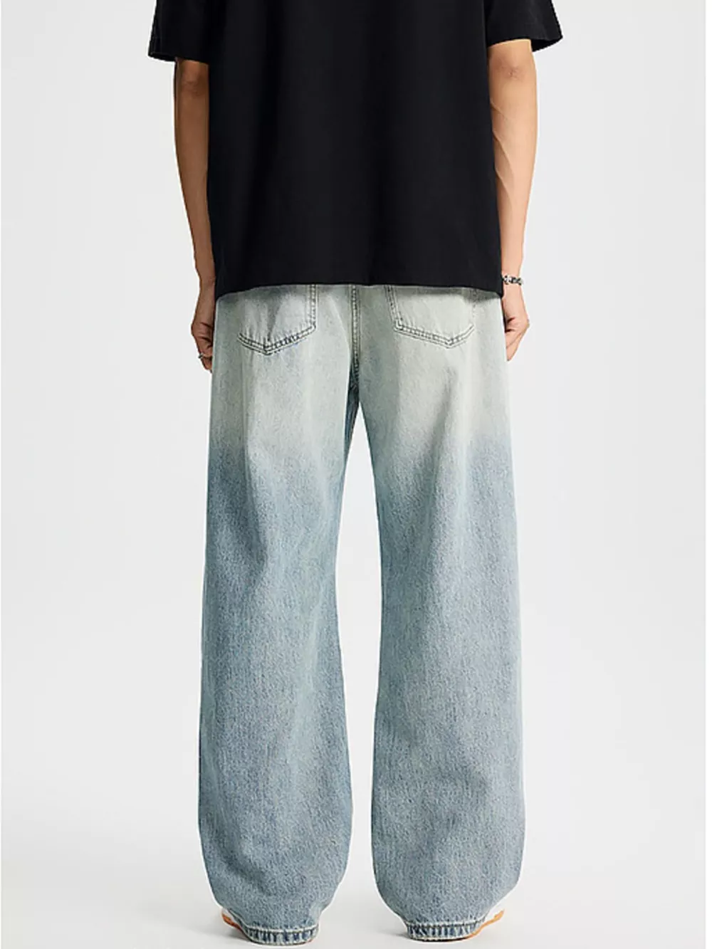 Men's Full Size Distressed Wide Leg Jeans Plus Size, image 6