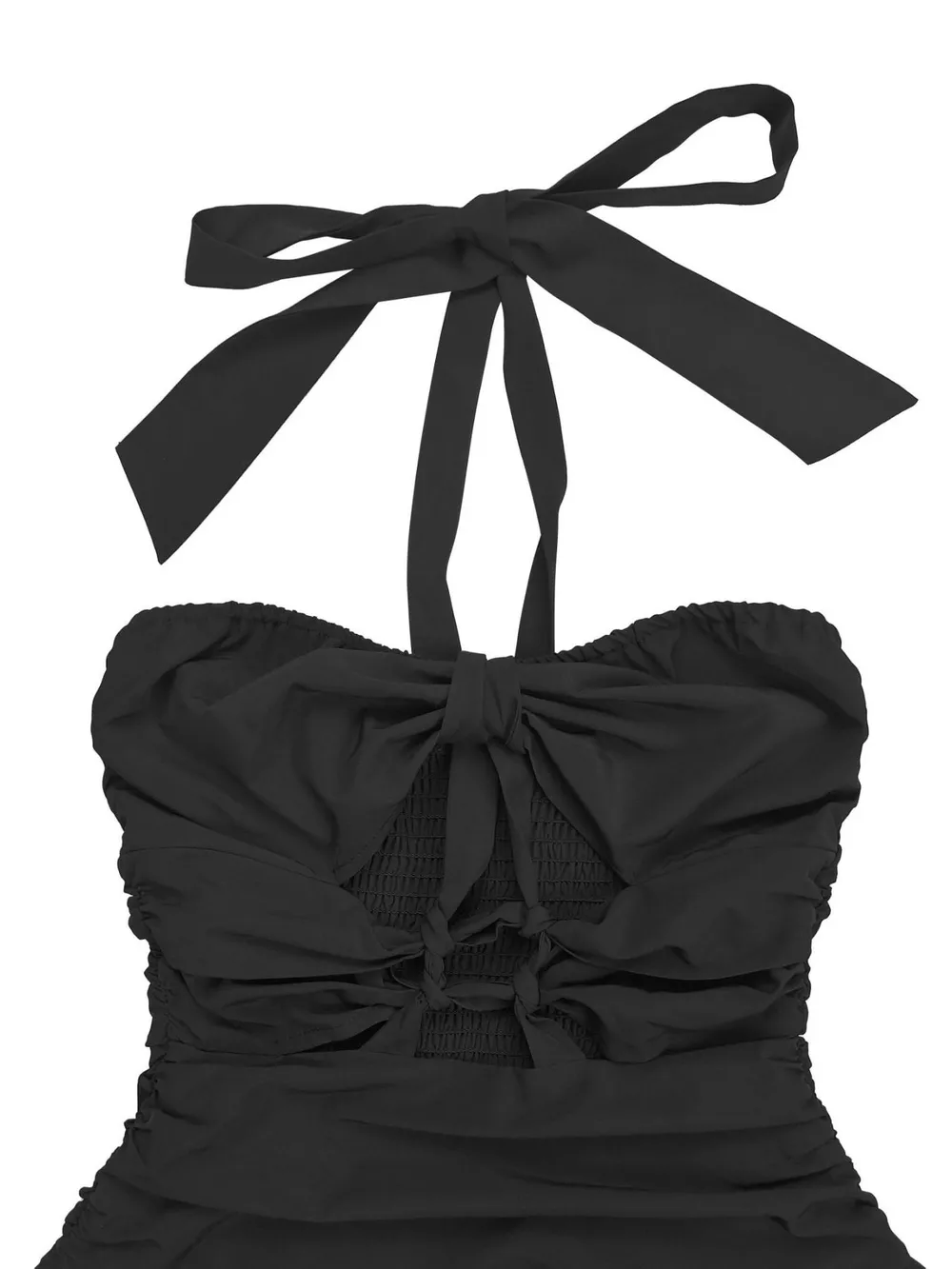 Halter Neck Cut-Out Maxi Dress with Front Slit, image 6
