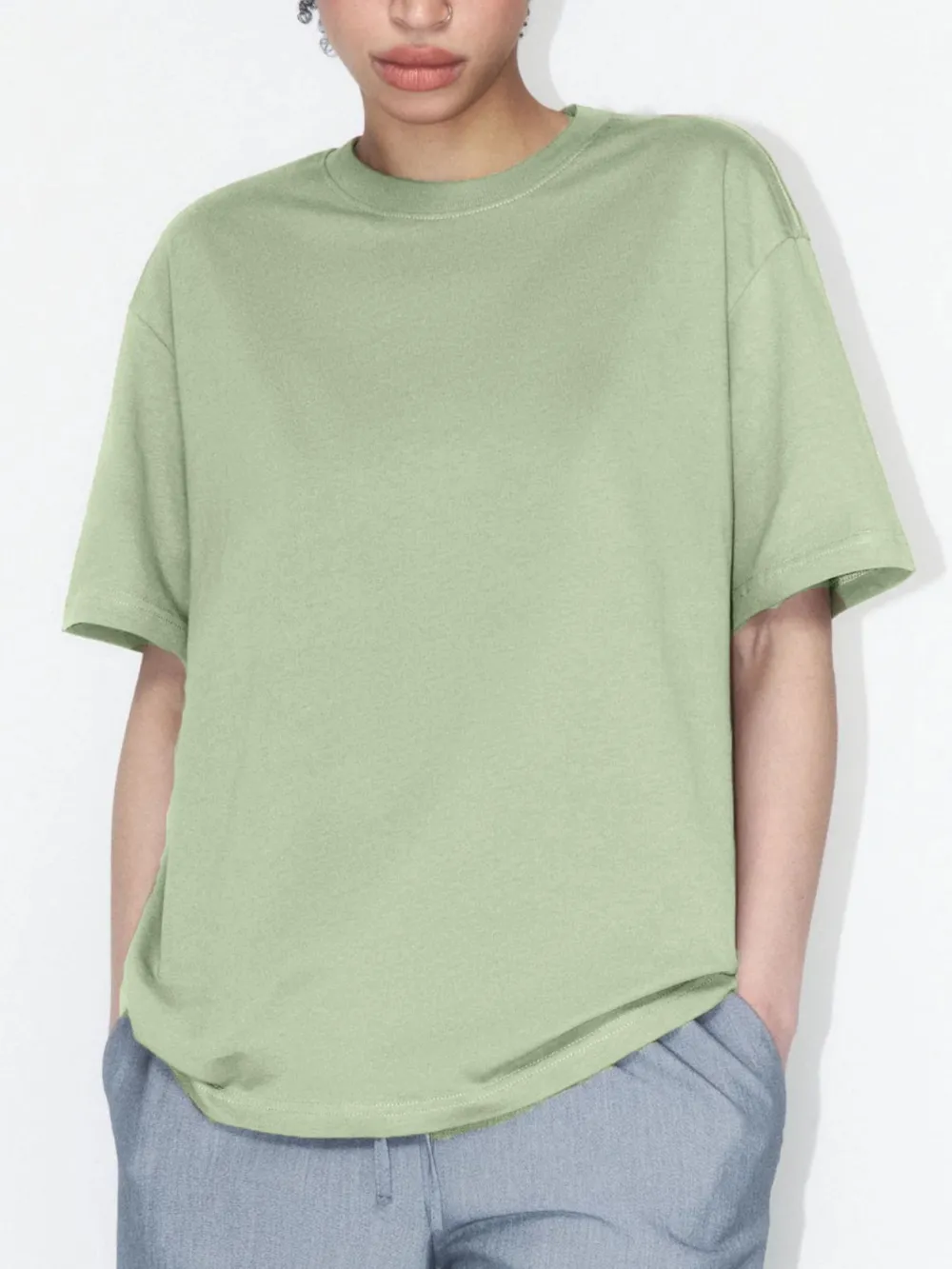 Plus Size Oversized Round Neck Short Sleeve T-Shirt, image 8