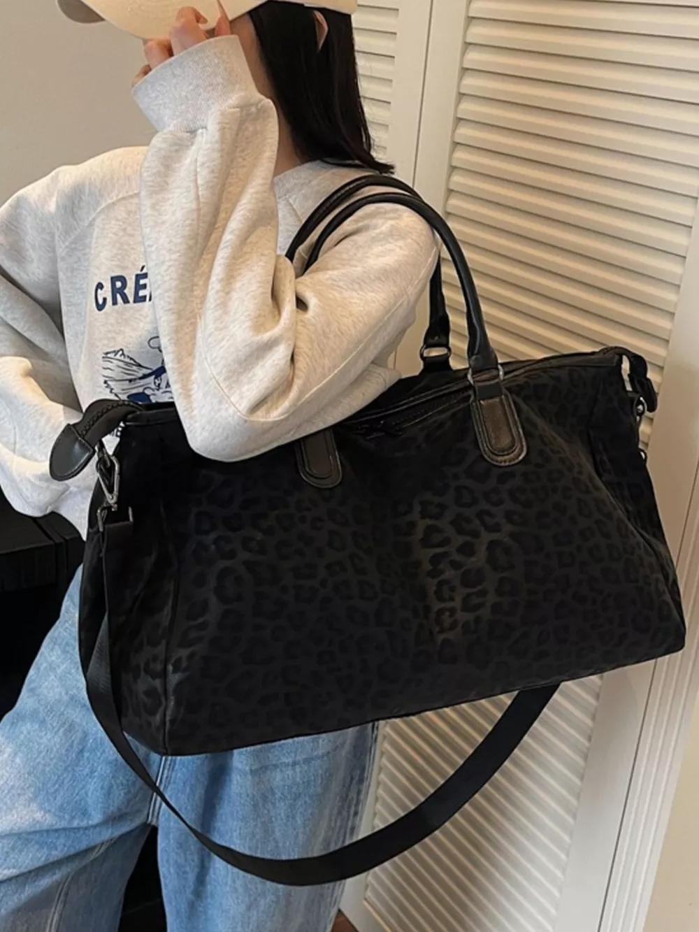 Leopard Print Travel Bag, image 8