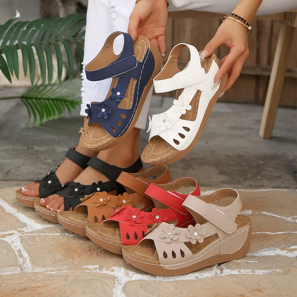 Open Toe Wedge Sandals, image 2