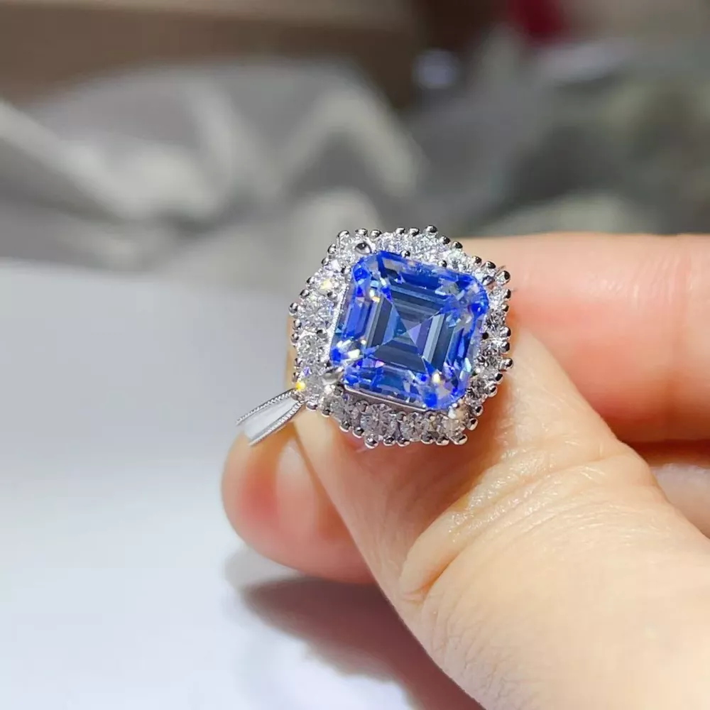3 Carat Moissanite 925 Sterling Silver Ring, image 6