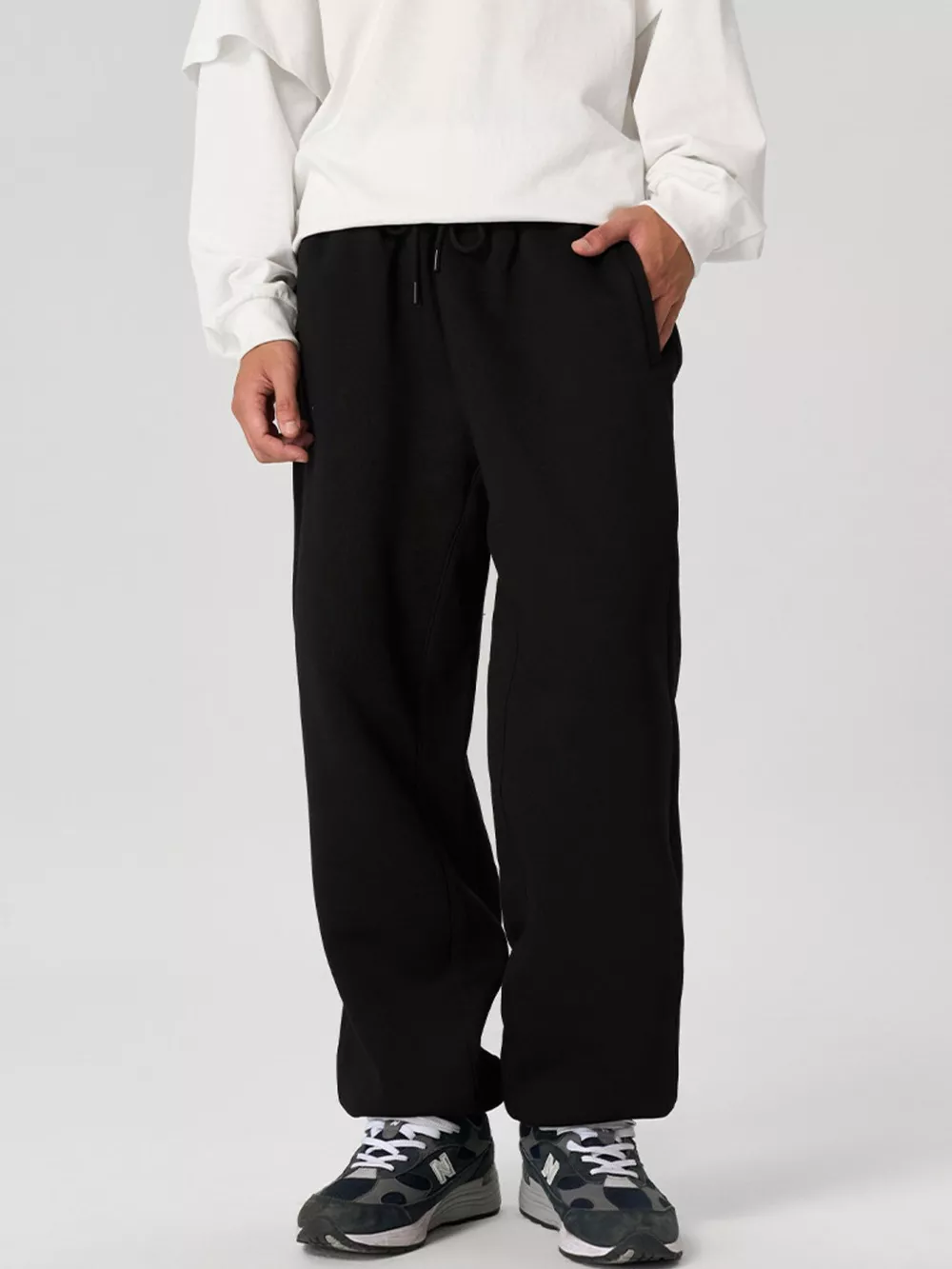 Men's Drawstring Loose Fit Joggers, image 5