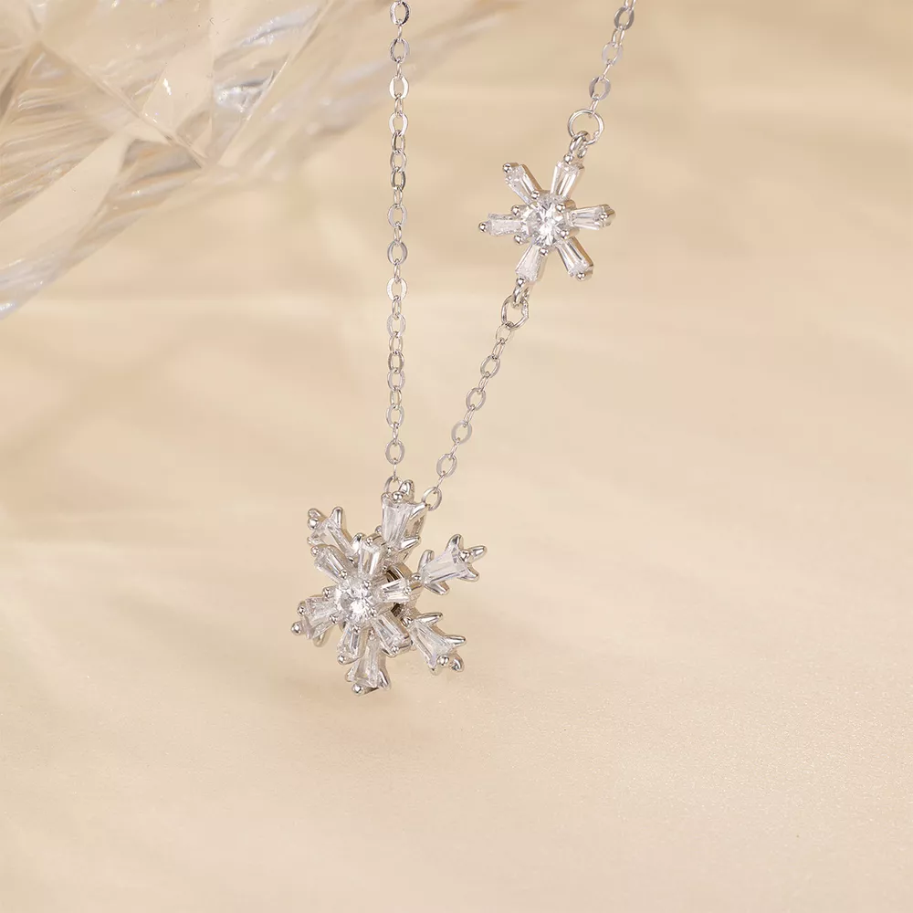 Snowflake Pendant Necklace, image 4