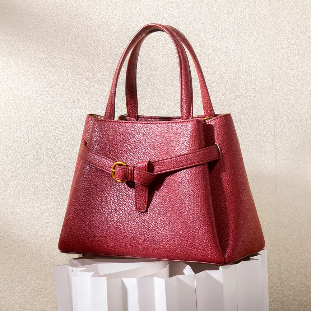 Leather Top Handle Handbag, image 2