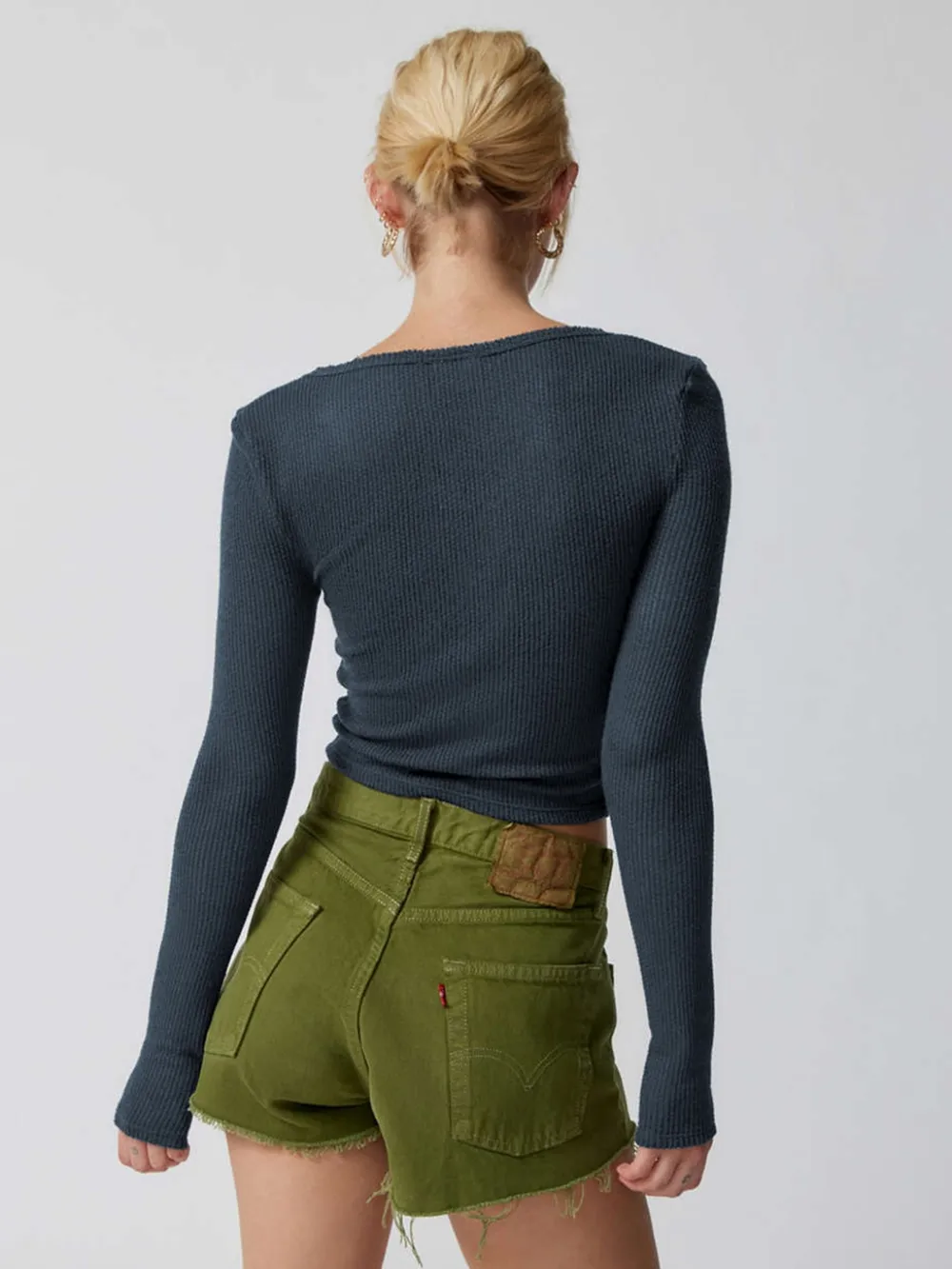 Notched Long Sleeve T-Shirt, image 19