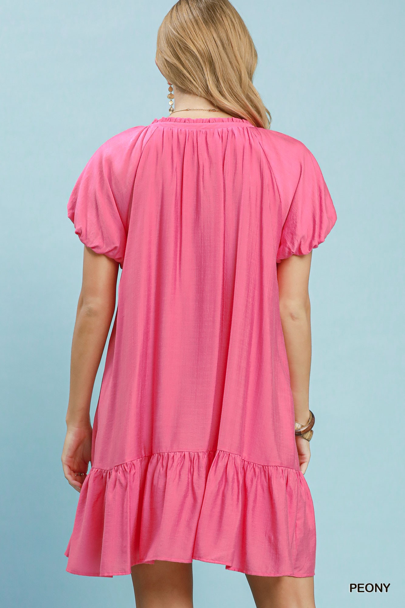 Ruffle Hem Shift Mini Dress, image 3