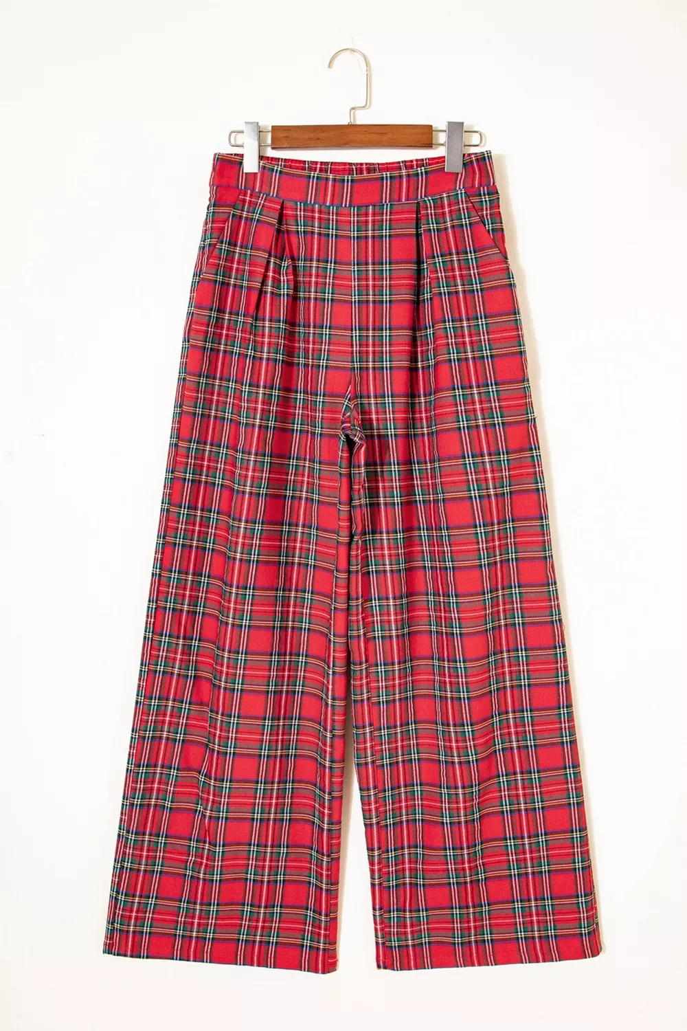 Plaid Wide-Leg Pants, image 9