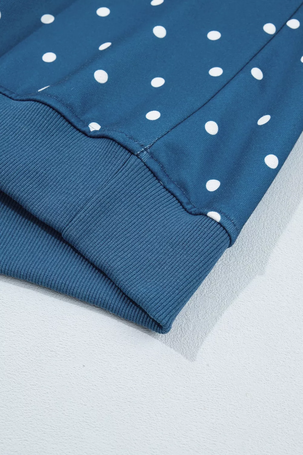 Polka Dot Snap-Button Sweatshirt, image 6