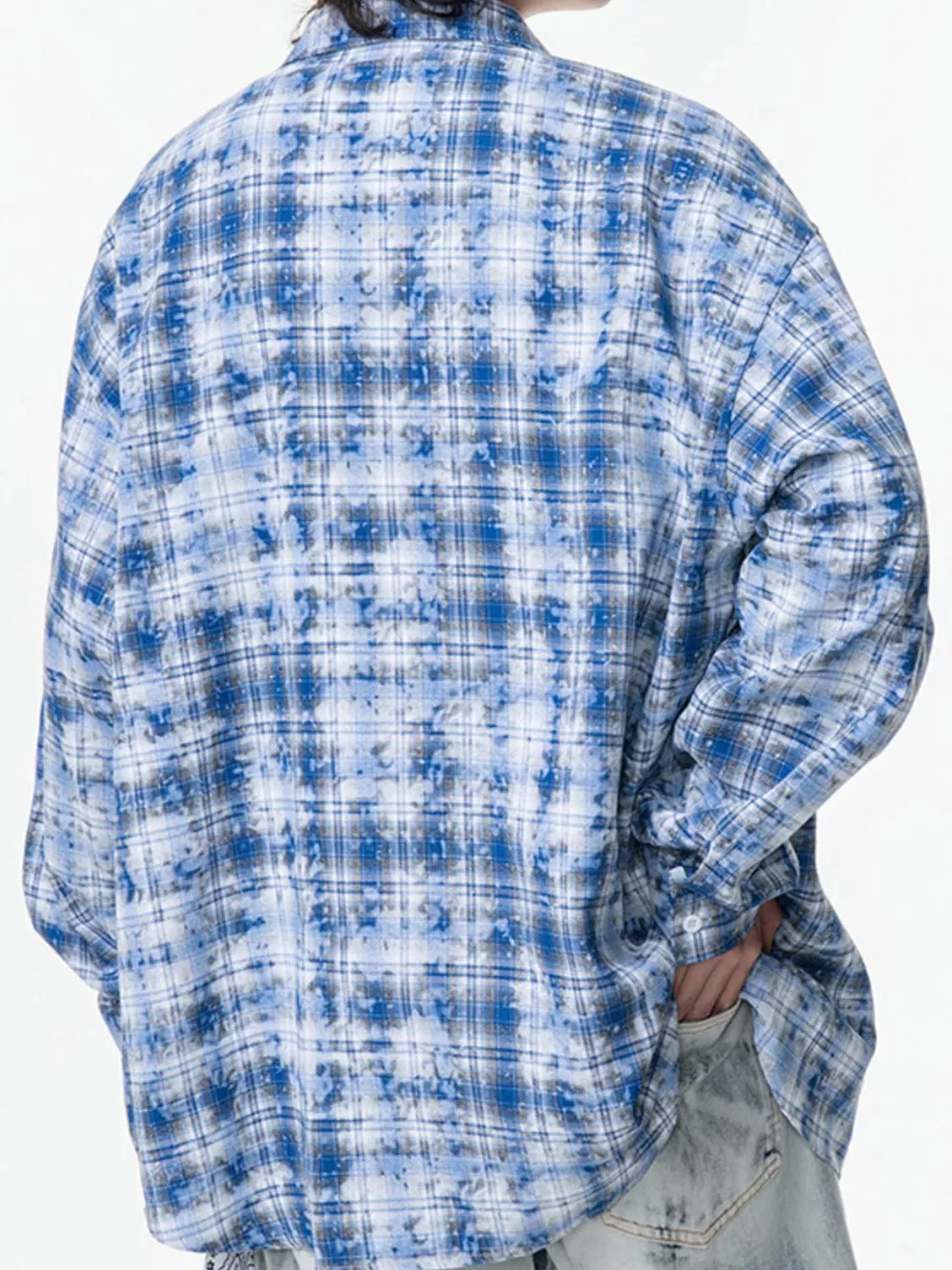 Men's Plus Size Plaid Button Up Long Sleeve Shirt, image 3