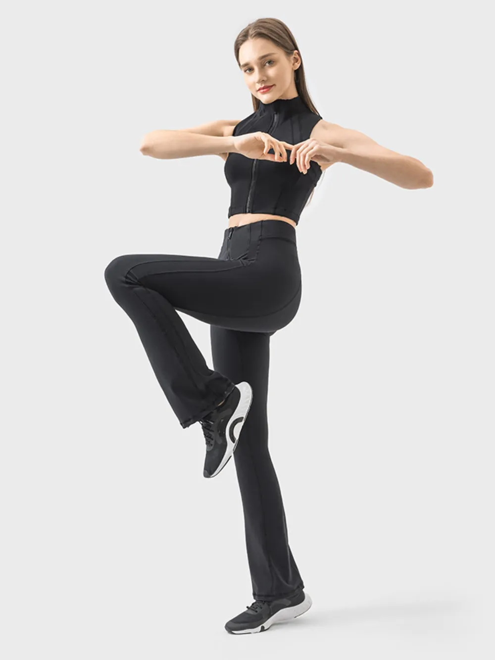 Zipper Detail High Waist Active Pants, image 11