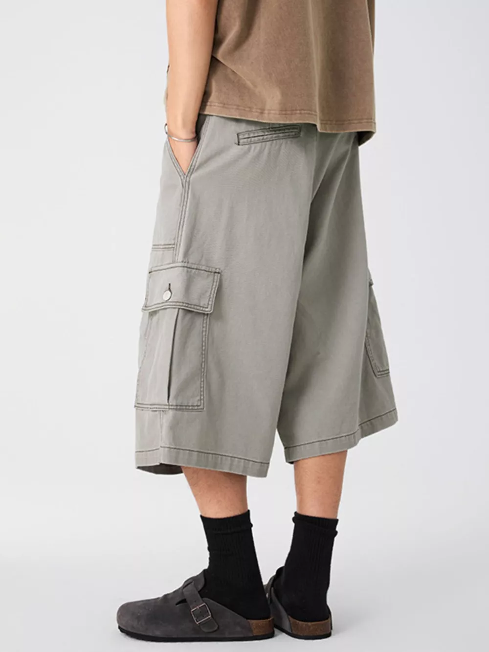 Men's Loose Fit Cargo Shorts, image 4