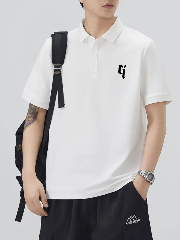 Men's Plus Size Button Detail Short Sleeve Polo, image 4