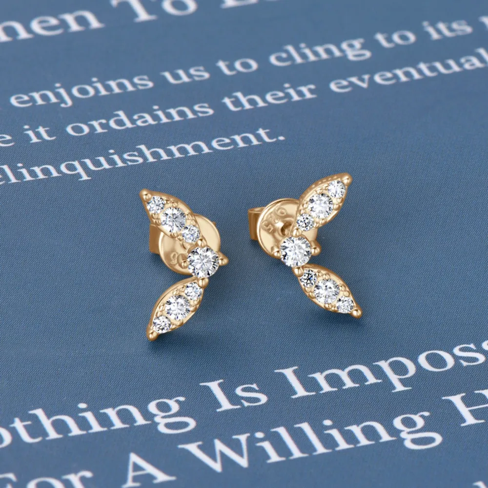 Moissanite 925 Sterling Silver Stud Earrings, image 8