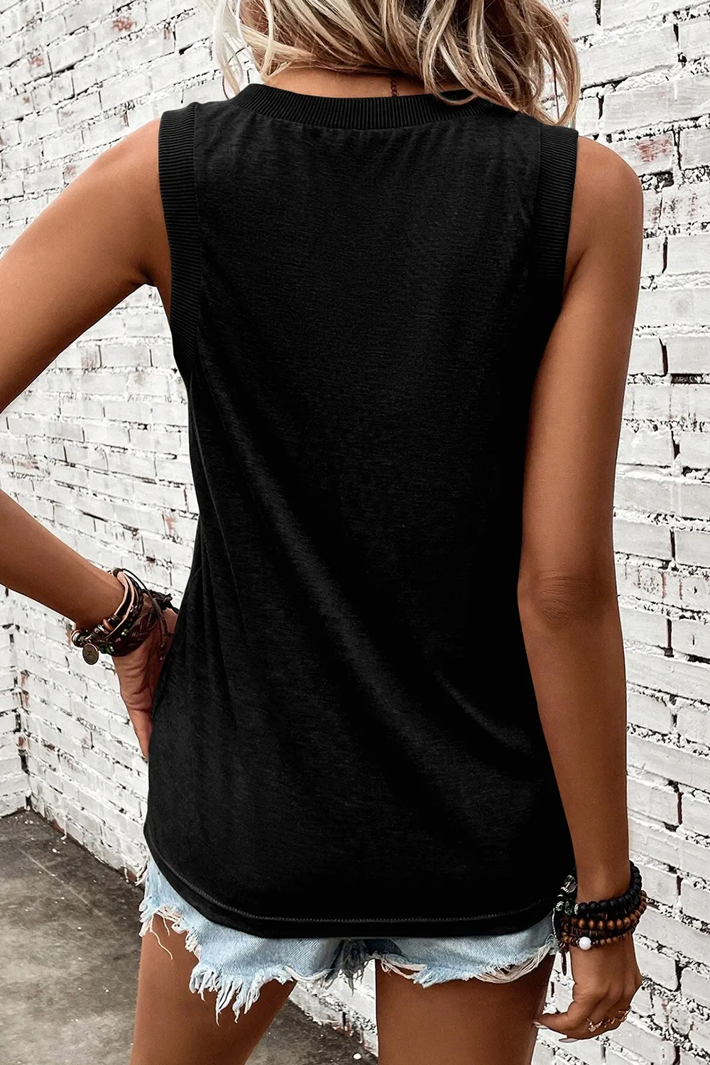 V-Neck Wide Strap Tank, image 16