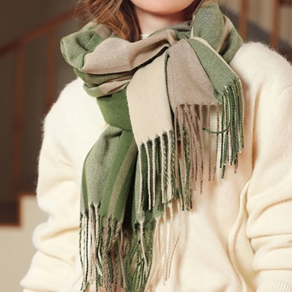 Plaid Fringe Scarf, image 4