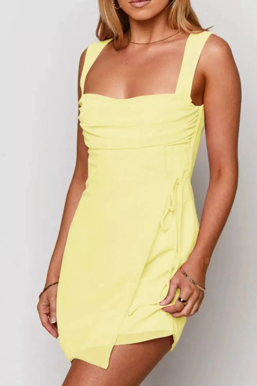 Square Neck Sleeveless Mini Dress, image 6