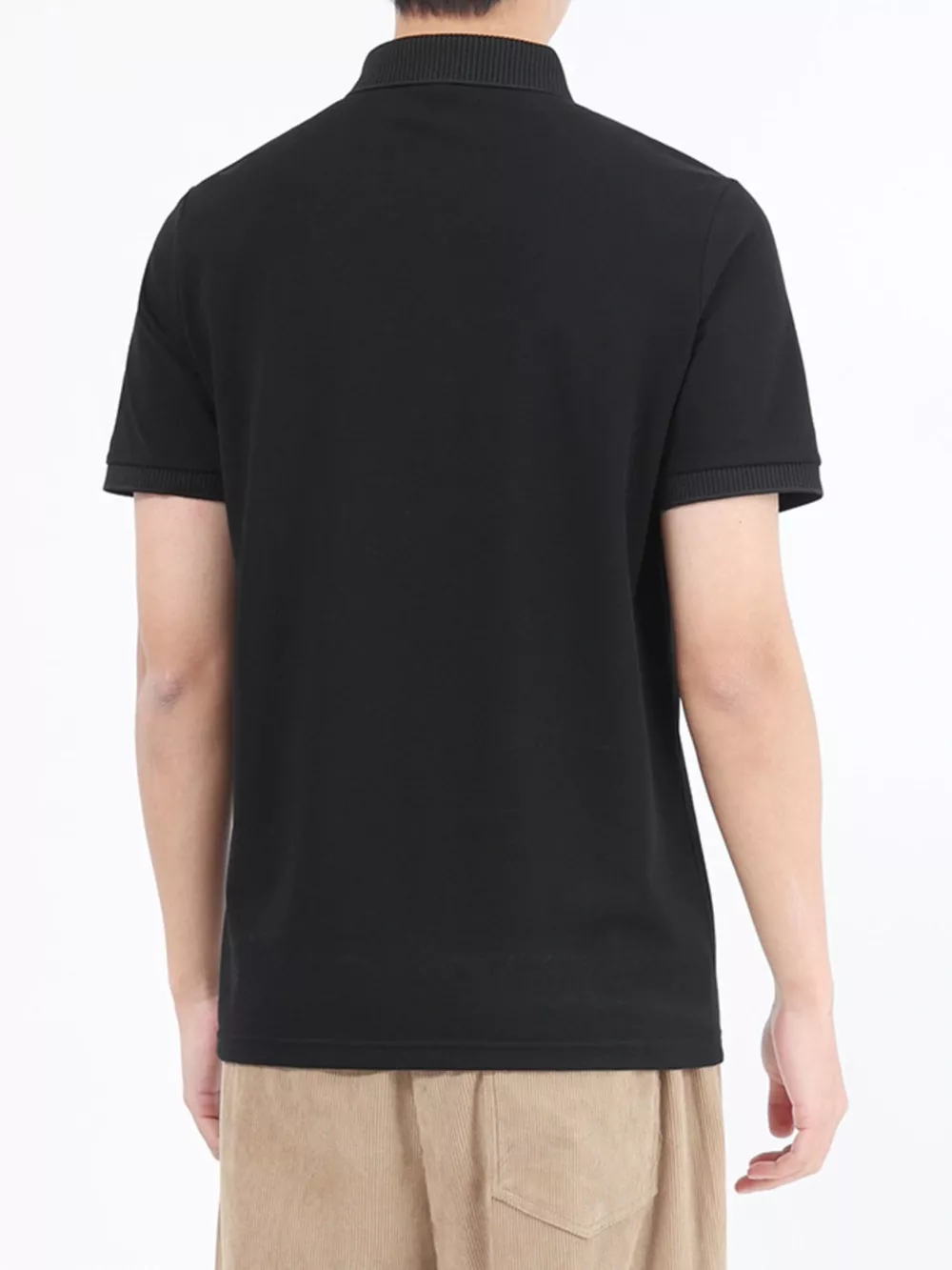 Men's Plus Size Button Detail Short Sleeve Polo, image 4