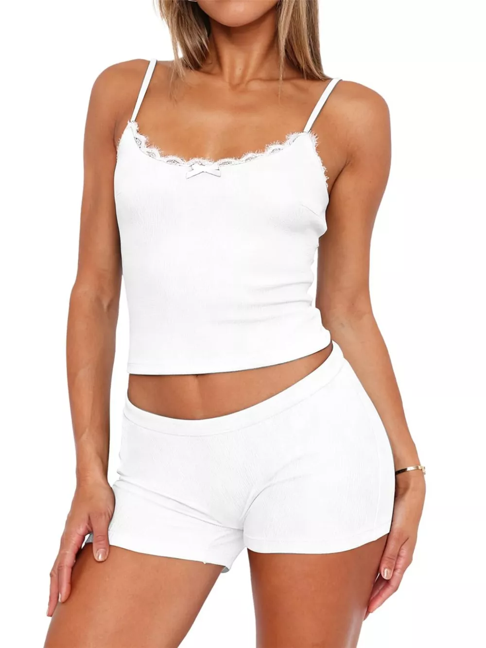 Contrast Trim Cami and Shorts Set, image 23